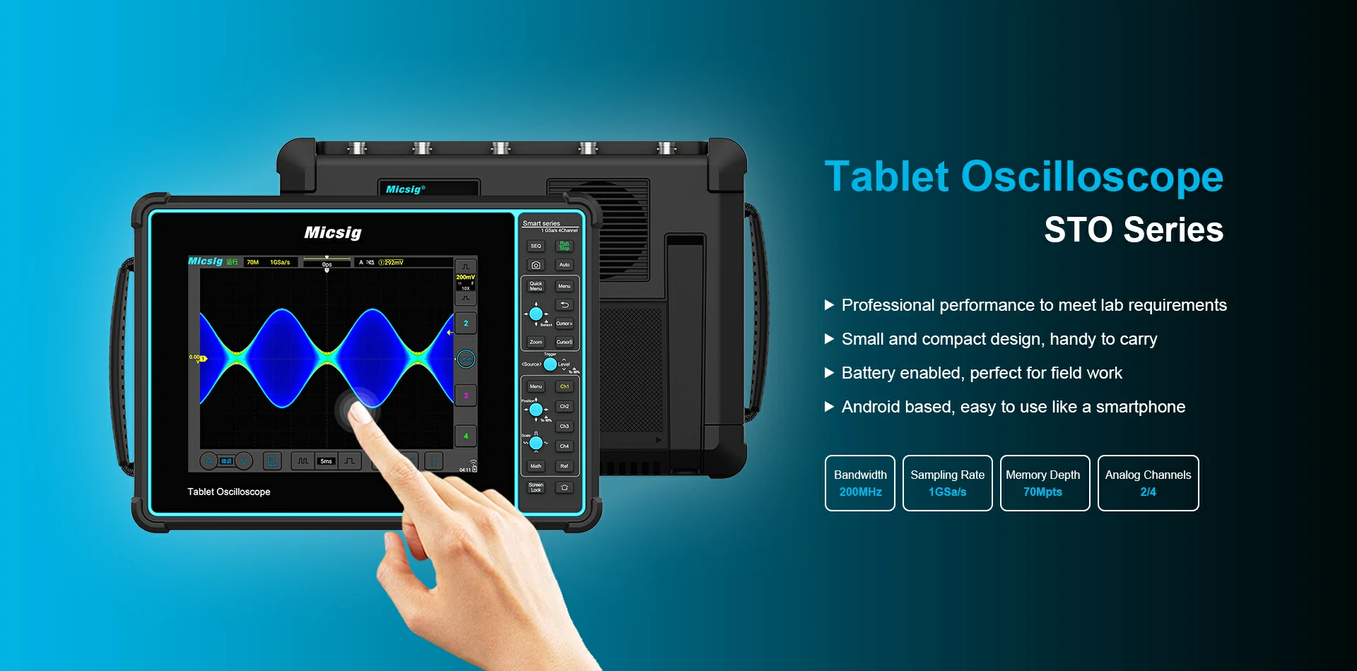GEN 4 Tablet Oscillsocope STO Series