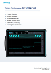 Datasheet - GEN 5 Tablet Oscilloscope ETO Series