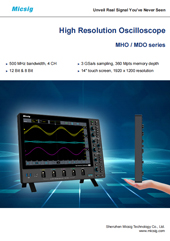 Datasheet - High Resolution Oscilloscope MHO 3 Series