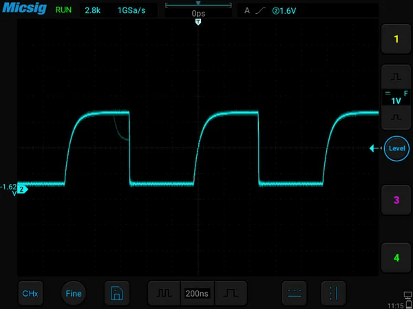high waveform update rate oscilloscope