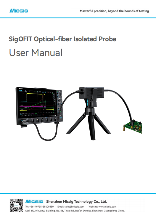User Manual - SigOFIT optical-fiber isolated probe