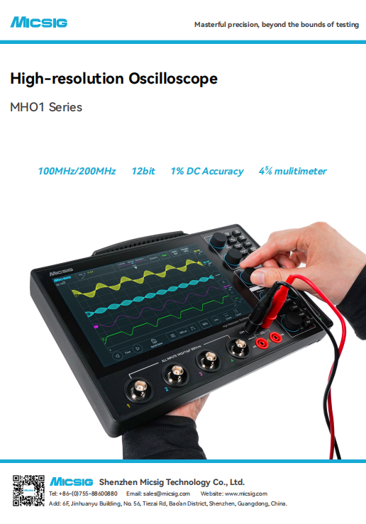 Datasheet - High Resolution Tablet Oscilloscope MHO1 Series