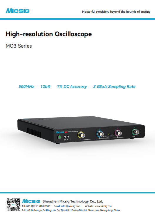 Datasheet - High Resolution Modular Oscilloscope MO3 Series