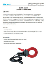 Quick Guide - ACCurrent Probe ACP1000
