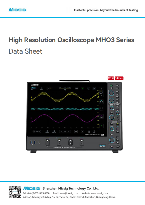 User Manual - High Resolution Oscilloscope MHO 3 Series