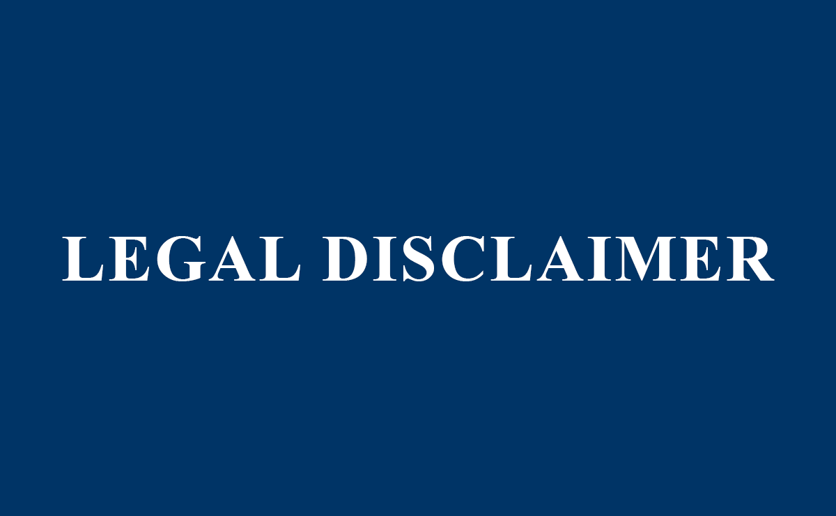 Legal Disclaimer