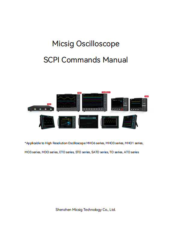 SCPI Programming Guide- Micsig Oscilloscope