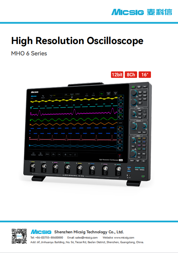 Datasheet High Resolution Oscilloscope MHO 6 Series