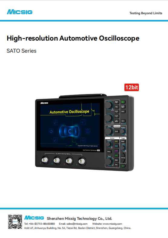 Datasheet - High Resolution Automotive Oscilloscope SATO Series