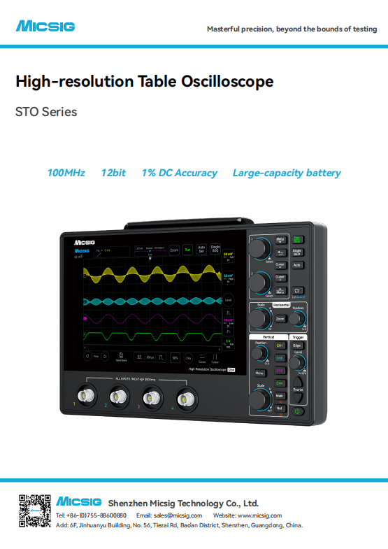 Datasheet - High Resolution Tablet Oscilloscope STO Series