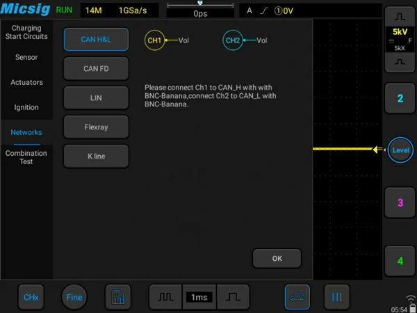 automotive oscilloscope network