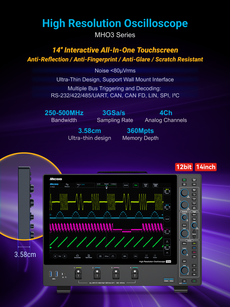 High Resolution Oscilloscope MHO Series