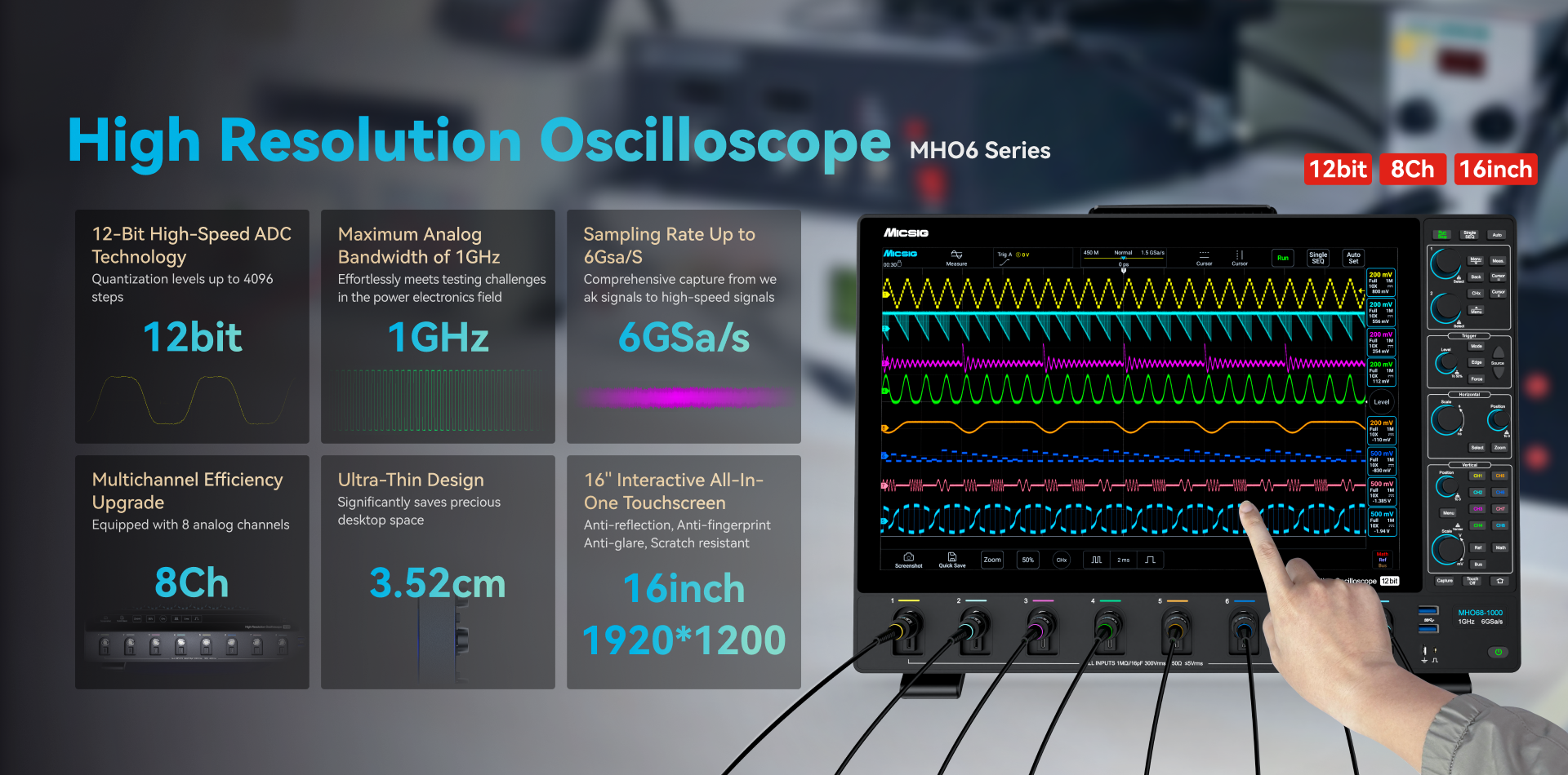 High Resolution Oscilloscope MHO 6 Series