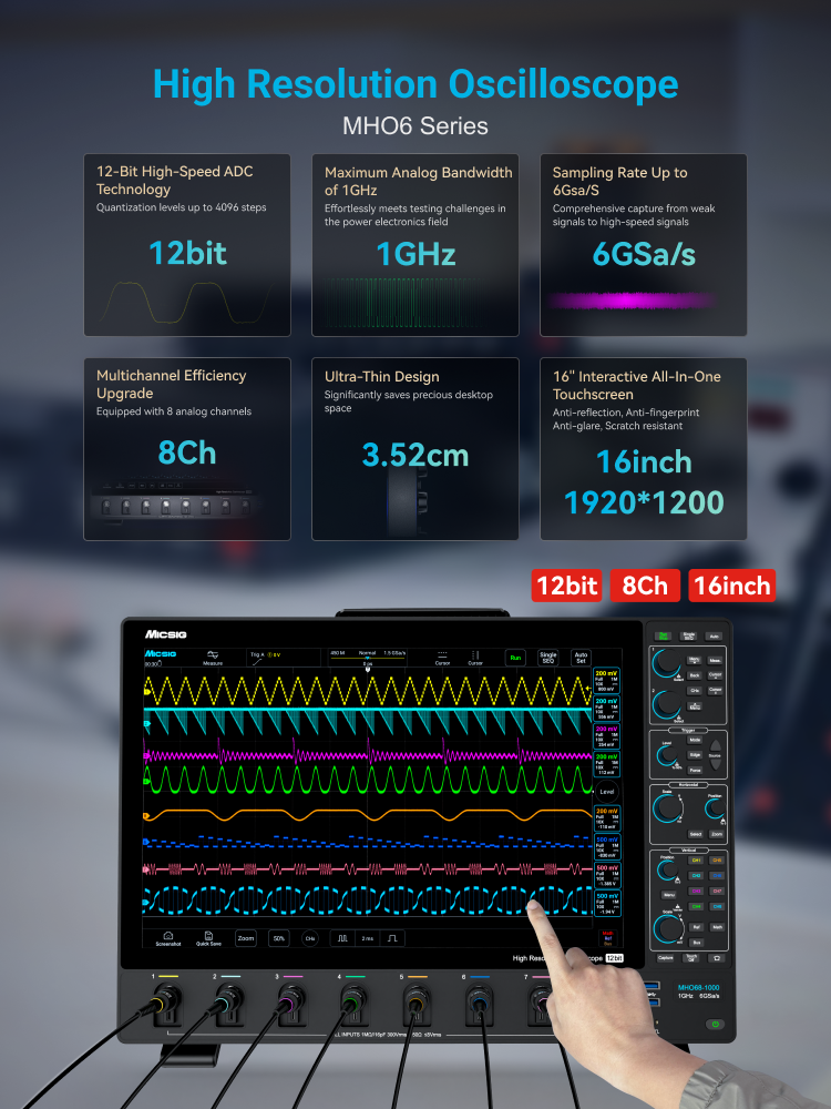 High Resolution Oscilloscope MHO 6 Series
