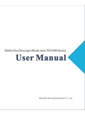 User Manual - Tablet Oscilloscope tBook mini TO1000 Series(EOL)