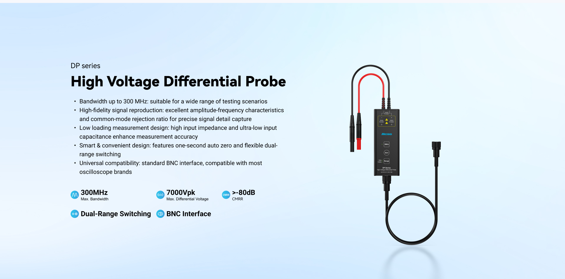 High Voltage Differential Probe DP Series