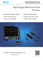 Brochure - DP series high-voltage differential probe