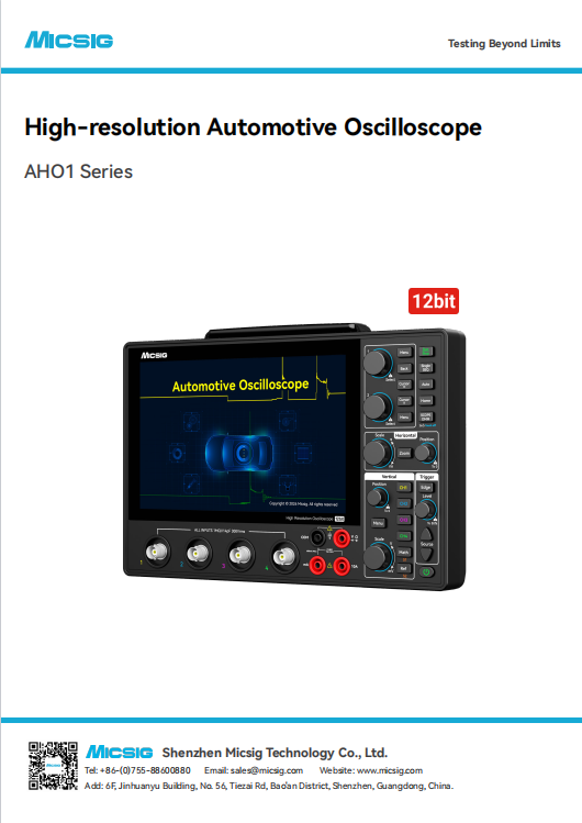 Datasheet - High Resolution Tablet Oscilloscope MHO1 Series [Without Multimeter]