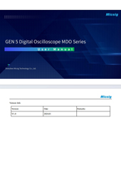 User Manual - GEN5 Digital Oscilloscope MDO Series