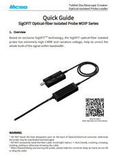 Quick Guide - SigOFIT optical-fiber isolated probe