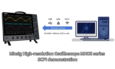 Micsig High-resolution Oscilloscope MHO3 series SCPI demonstration