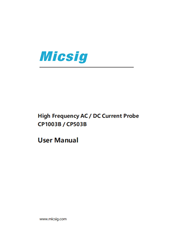 User Manual - High Frequency AC&DC Current Probe CP Series（Old）