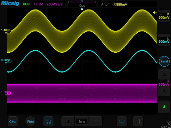 oscilloscope bandwidth filter