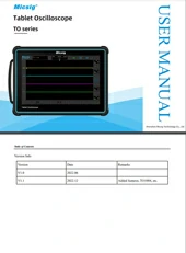 User Manual - Tablet Oscilloscope TO Series