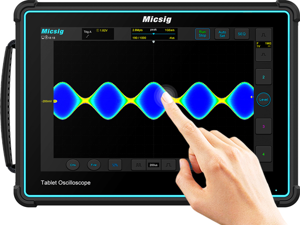 full touch oscilloscope