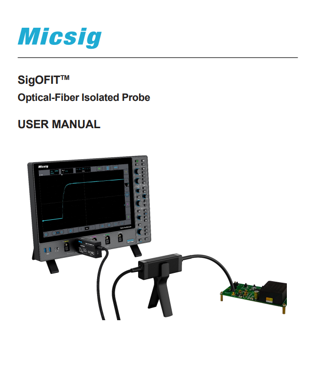 User Manual - SigOFIT optical-fiber isolated probe