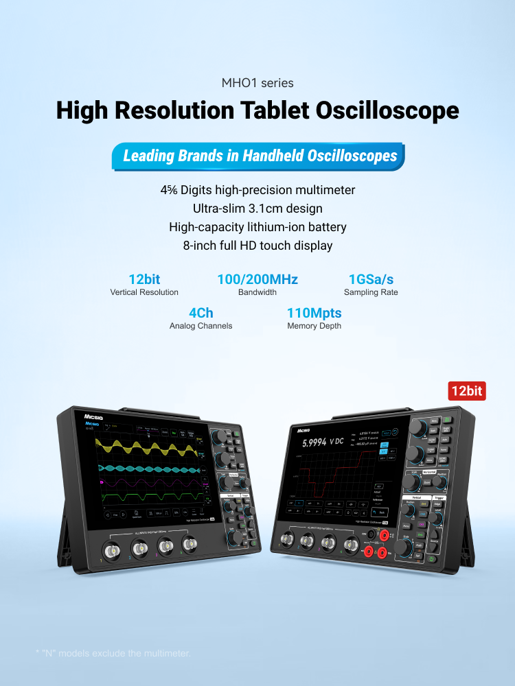 High-resolution Oscilloscope MHO1 series