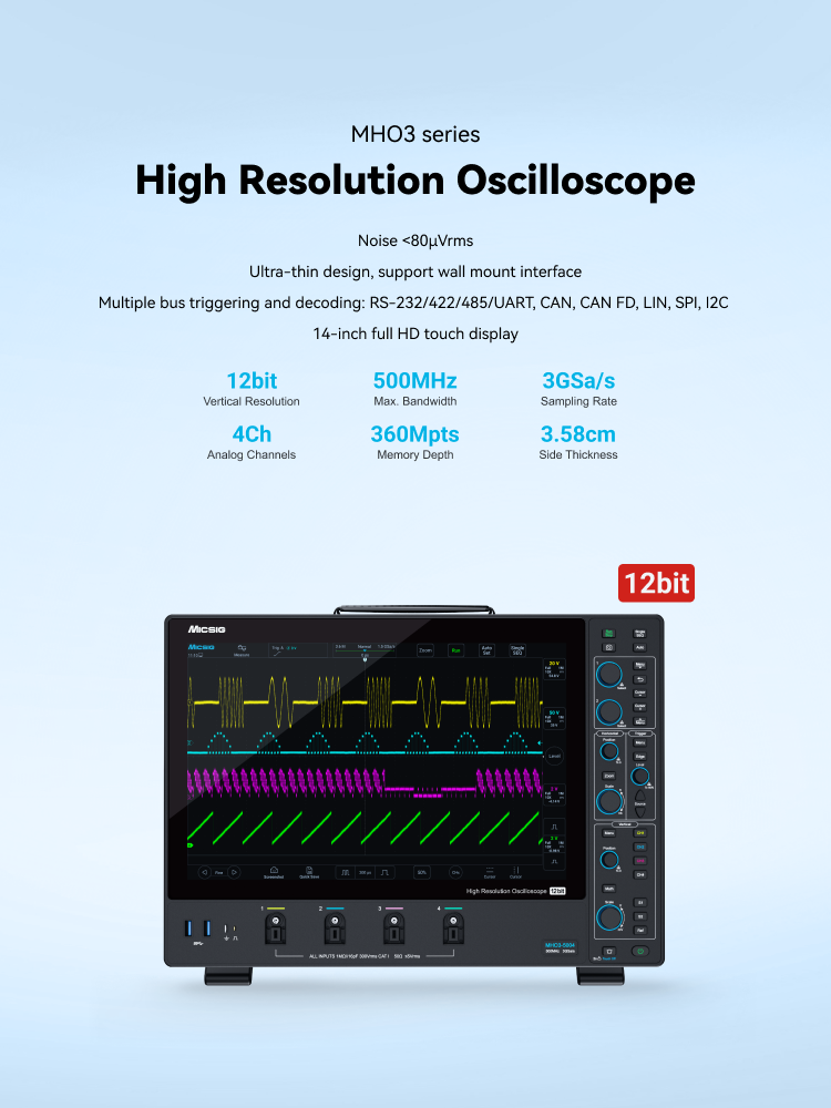High Resolution Oscilloscope MHO Series